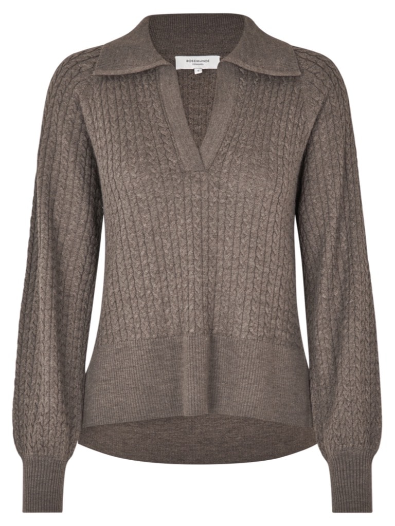 Merino wool pullover Falcon Melange - Rosemunde