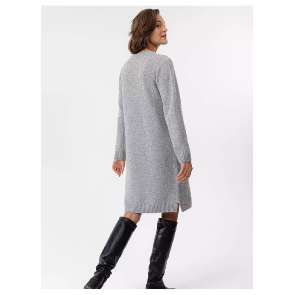 ANTONIA KNITTED DRESS GREY - HOLEBROOK