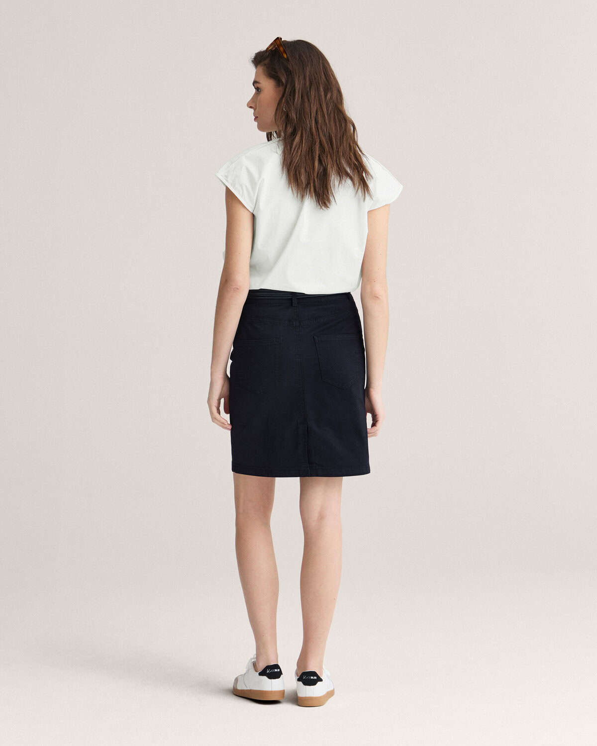 Chinos Skirt Navy - NEWHOUSE