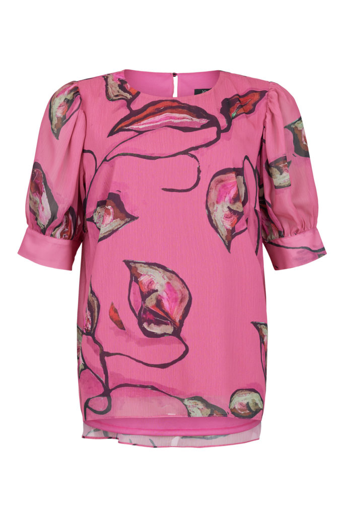 KORTERMET BLUSE ROSA - MOLLY JO