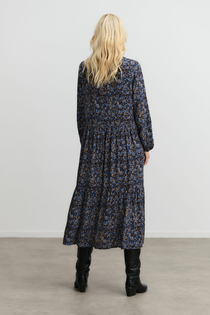 Elif Long Dress Flowerprint - ROSEMUNDE