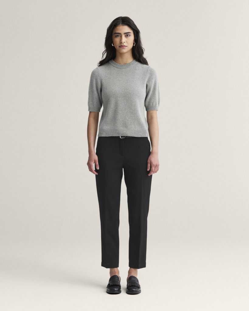 ELI TOPP GREY MELANGE - NEWHOUSE