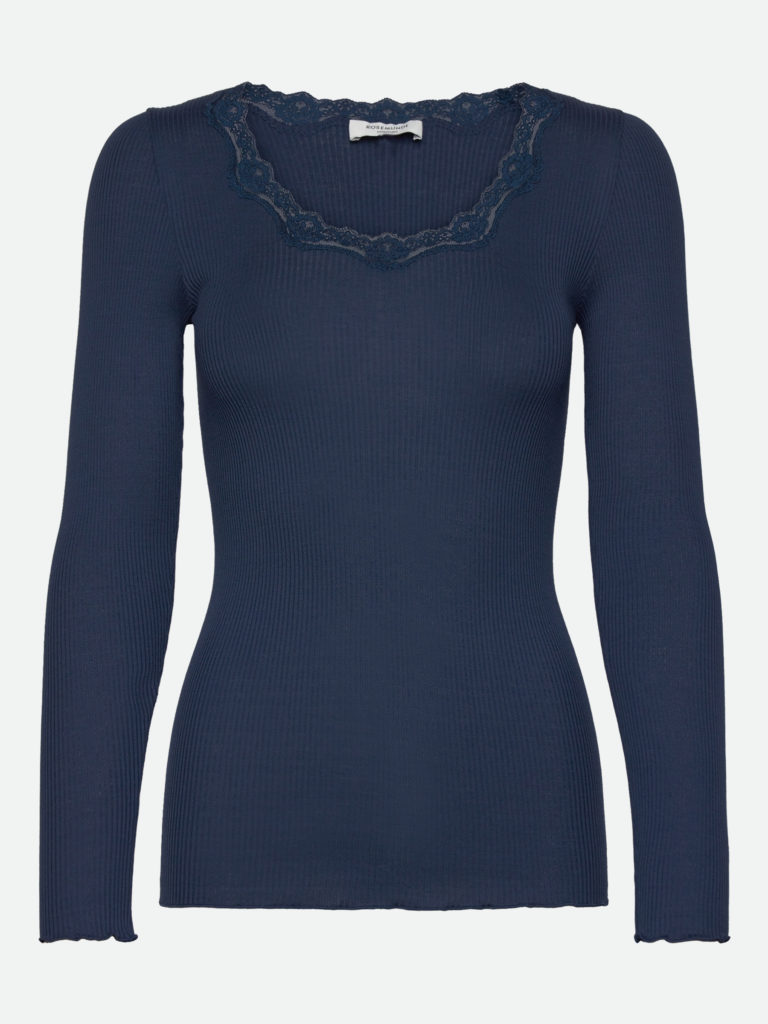 Babette U-neck Lace Insignia Blue - ROSEMUNDE