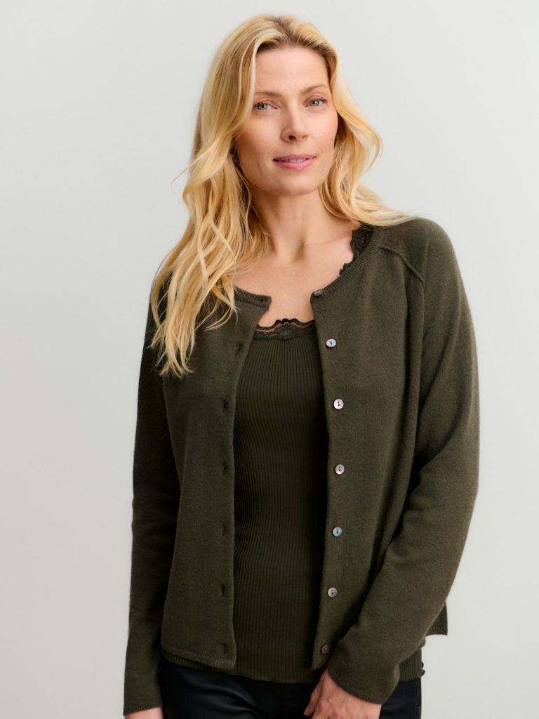 Laica Raglan Cardigan Forrest Night - ROSEMUNDE