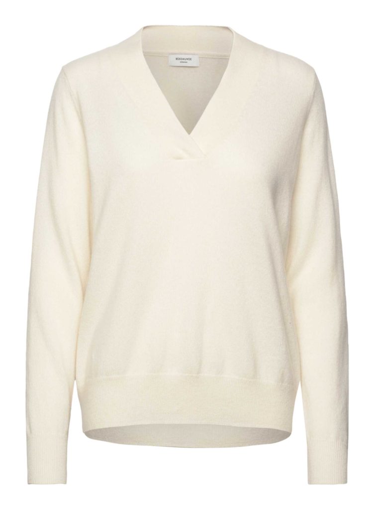 Coco V-neck Ivory - ROSEMUNDE